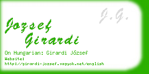 jozsef girardi business card